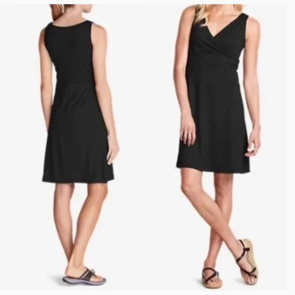 NEW Eddie Bauer Women's Travex Aster Crossover‎ Sleeveless Pullover Dress Sz. XS - Picture 1 of 16